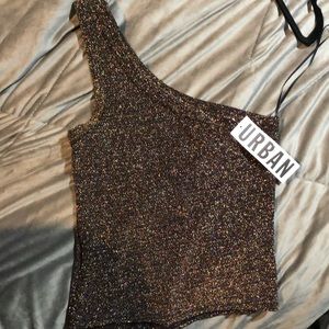 urban outfitters one shoulder tank